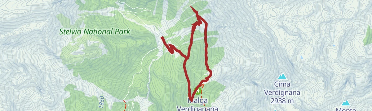 Route map: Centuries-old larch route of Cavaion
